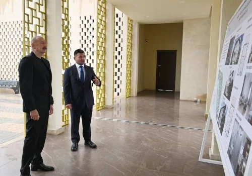 Hadrut qəsəbəsində inşa edilmiş məscidin a&ccedil;ılışı olub